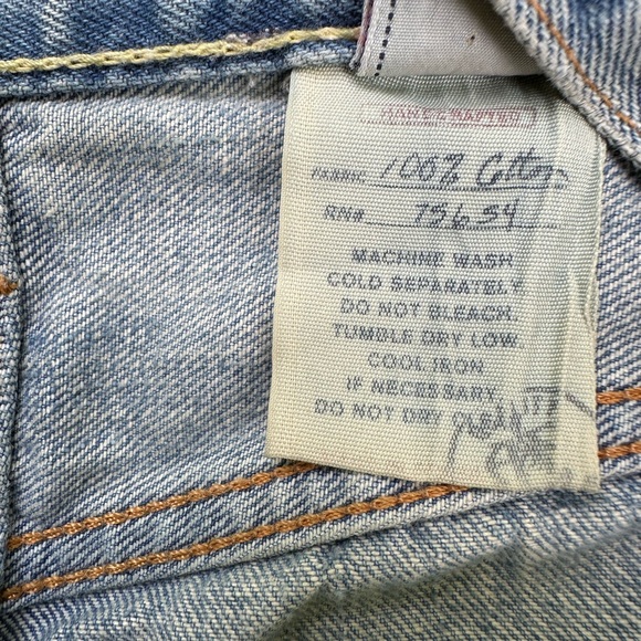 Abercrombie 5 Pocket Denim Blue Jean Barrel Wide Leg ~ 14 - Picture 8 of 9